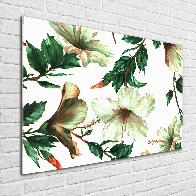 Wall art acrylic Hibiscus flowers