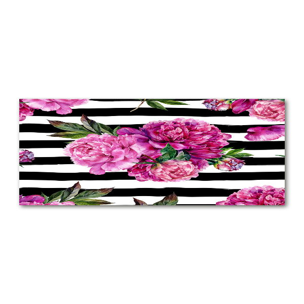 Acrylic wall art Pink peonies