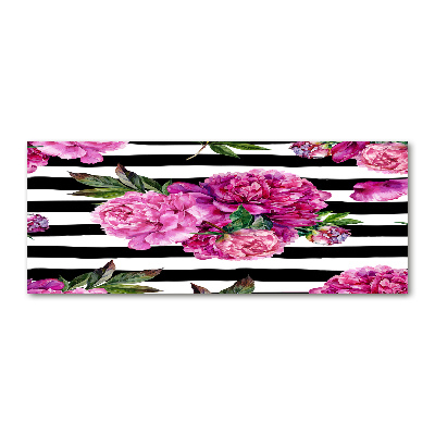 Acrylic wall art Pink peonies