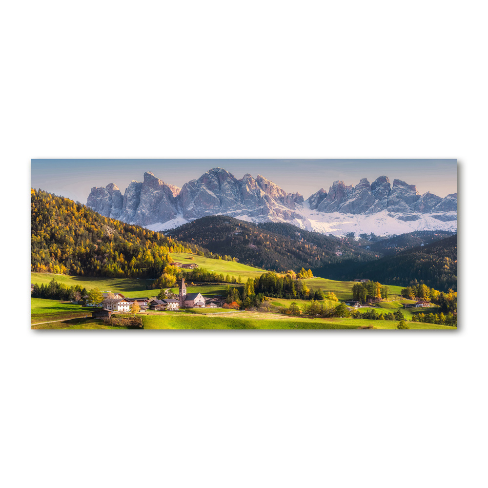 Acrylic wall art Panorama of the mountain