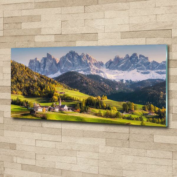 Acrylic wall art Panorama of the mountain