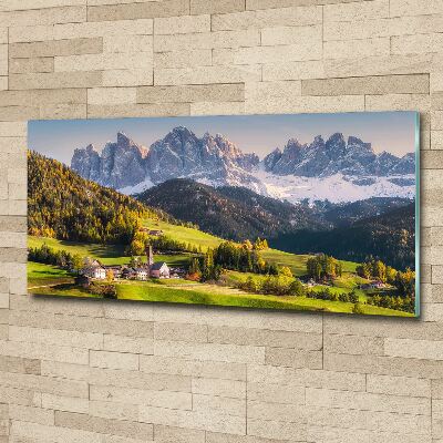 Acrylic wall art Panorama of the mountain