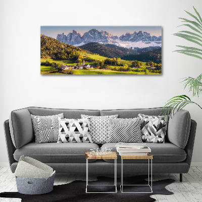 Acrylic wall art Panorama of the mountain