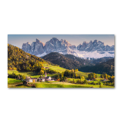 Acrylic wall art Panorama of the mountain