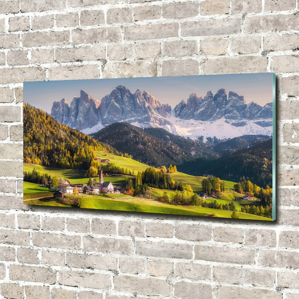 Acrylic wall art Panorama of the mountain