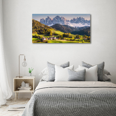 Acrylic wall art Panorama of the mountain