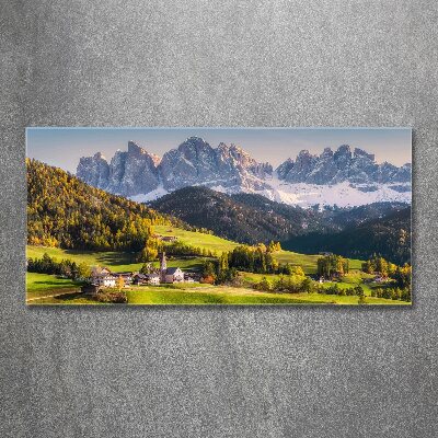 Acrylic wall art Panorama of the mountain