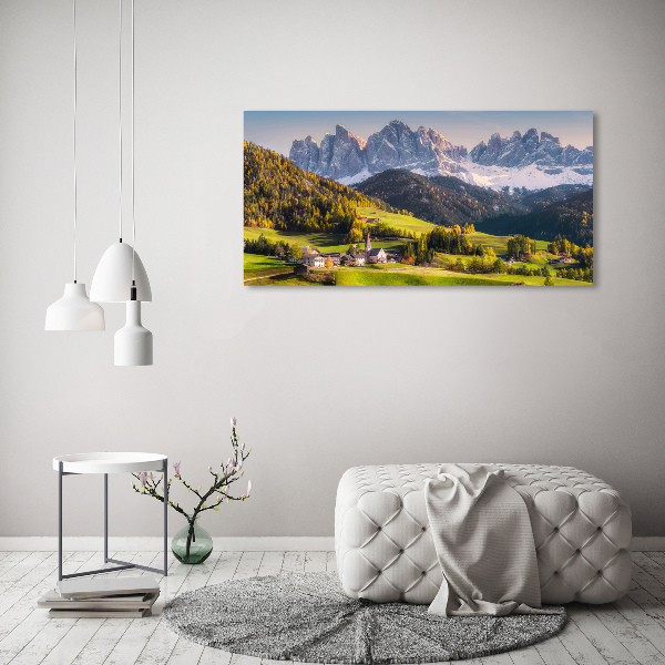 Acrylic wall art Panorama of the mountain