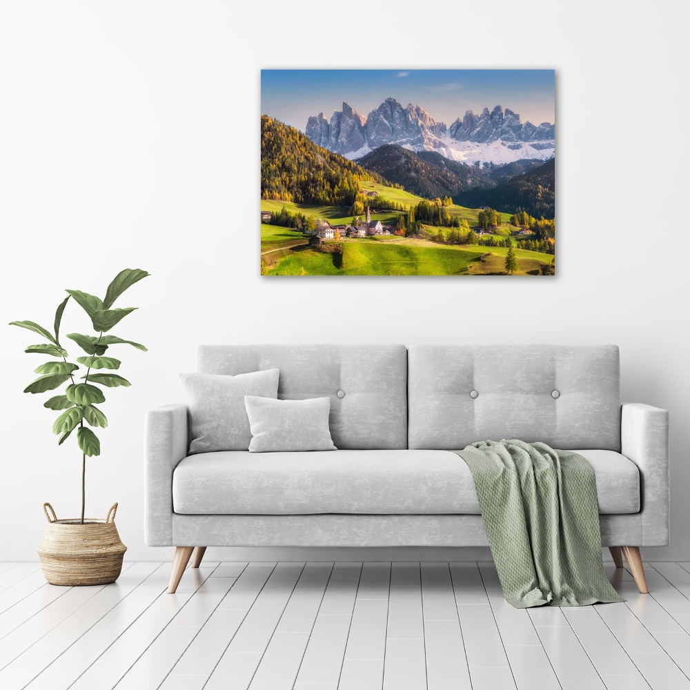 Acrylic wall art Panorama of the mountain