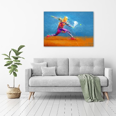 Print on acrylic Tennis player