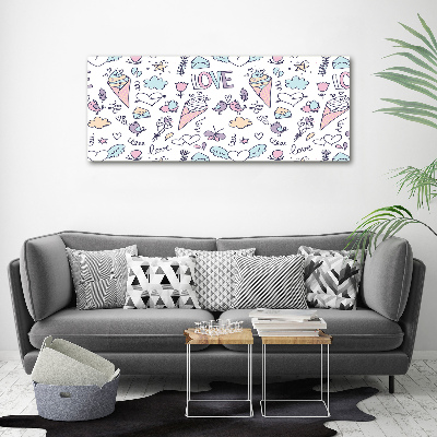 Wall art acrylic Romantic pattern