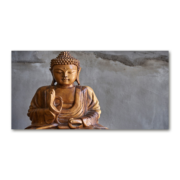 Print on acrylic Wooden Buddha