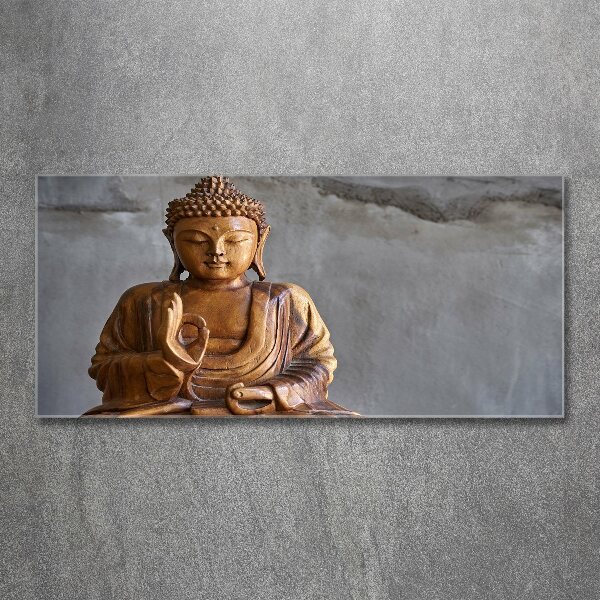 Print on acrylic Wooden Buddha