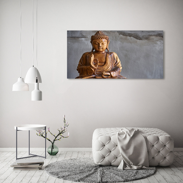 Print on acrylic Wooden Buddha