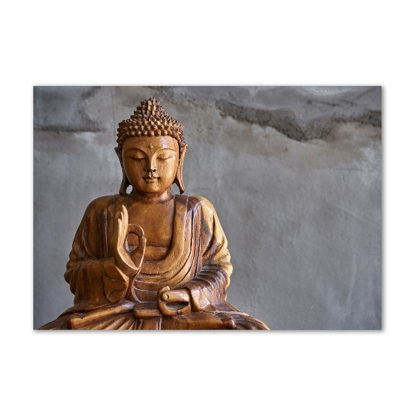 Print on acrylic Wooden Buddha