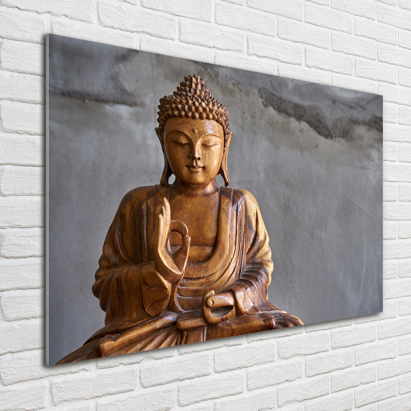 Print on acrylic Wooden Buddha