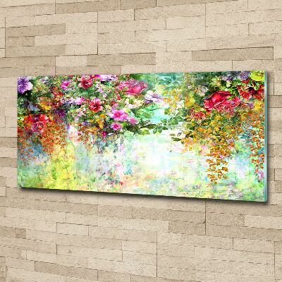 Acrylic print Multi -colored flowers