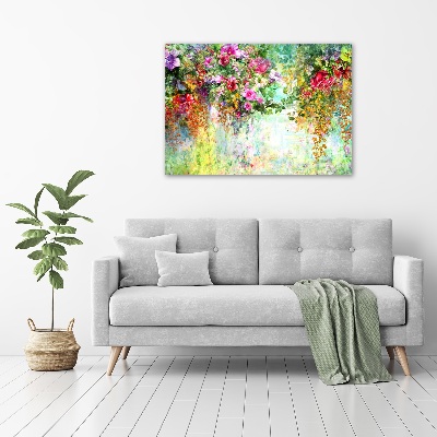 Acrylic print Multi -colored flowers