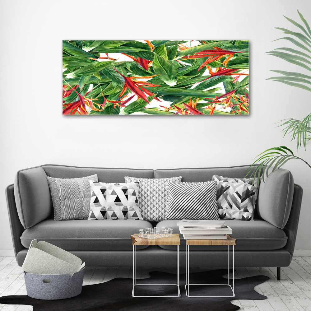 Acrylic wall art Floral pattern