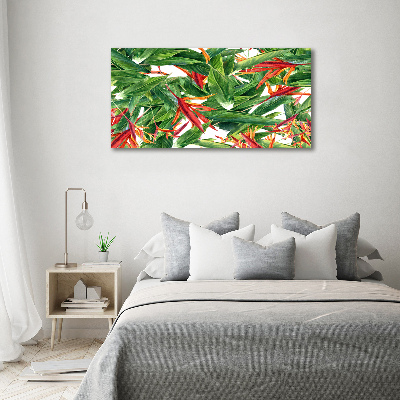 Acrylic wall art Floral pattern