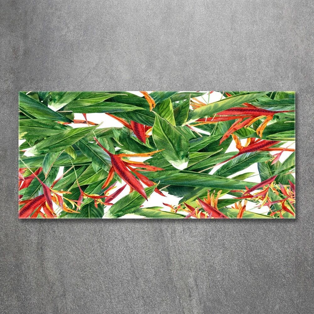 Acrylic wall art Floral pattern