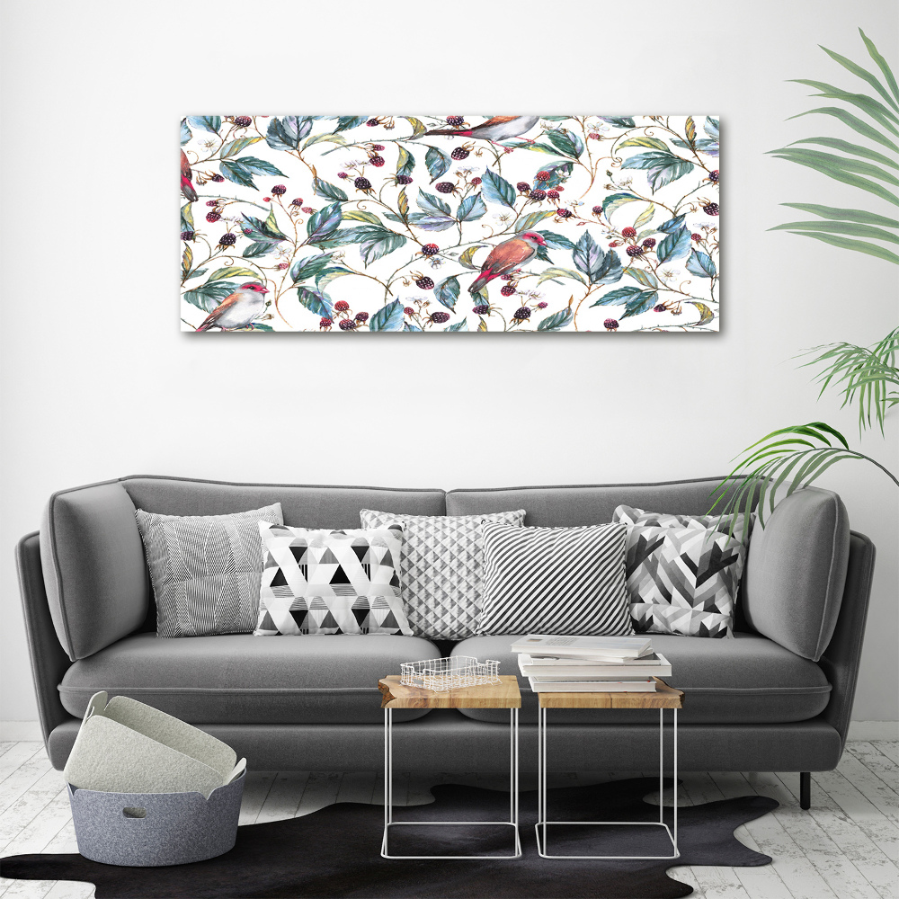 Acrylic print Blackberry and birds