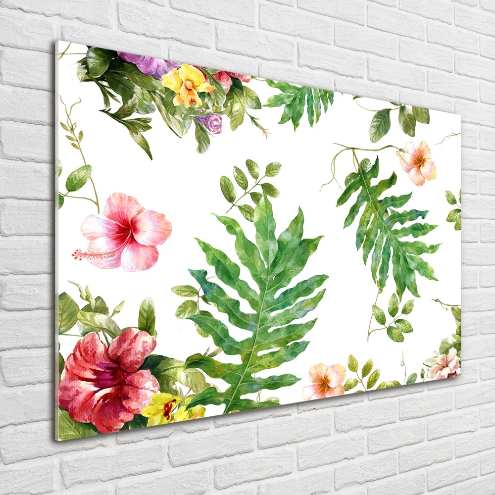 Acrylic print Floral pattern