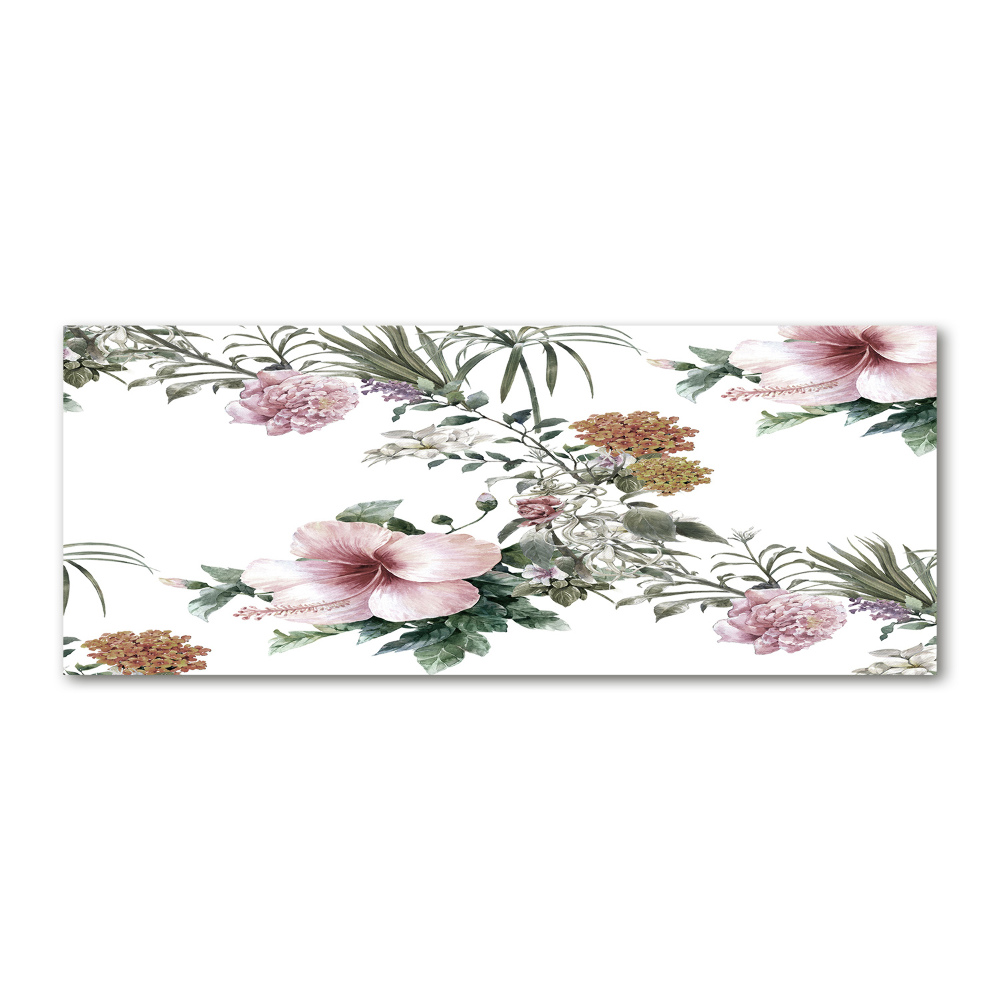 Wall art acrylic Floral pattern