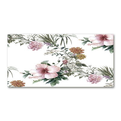 Wall art acrylic Floral pattern