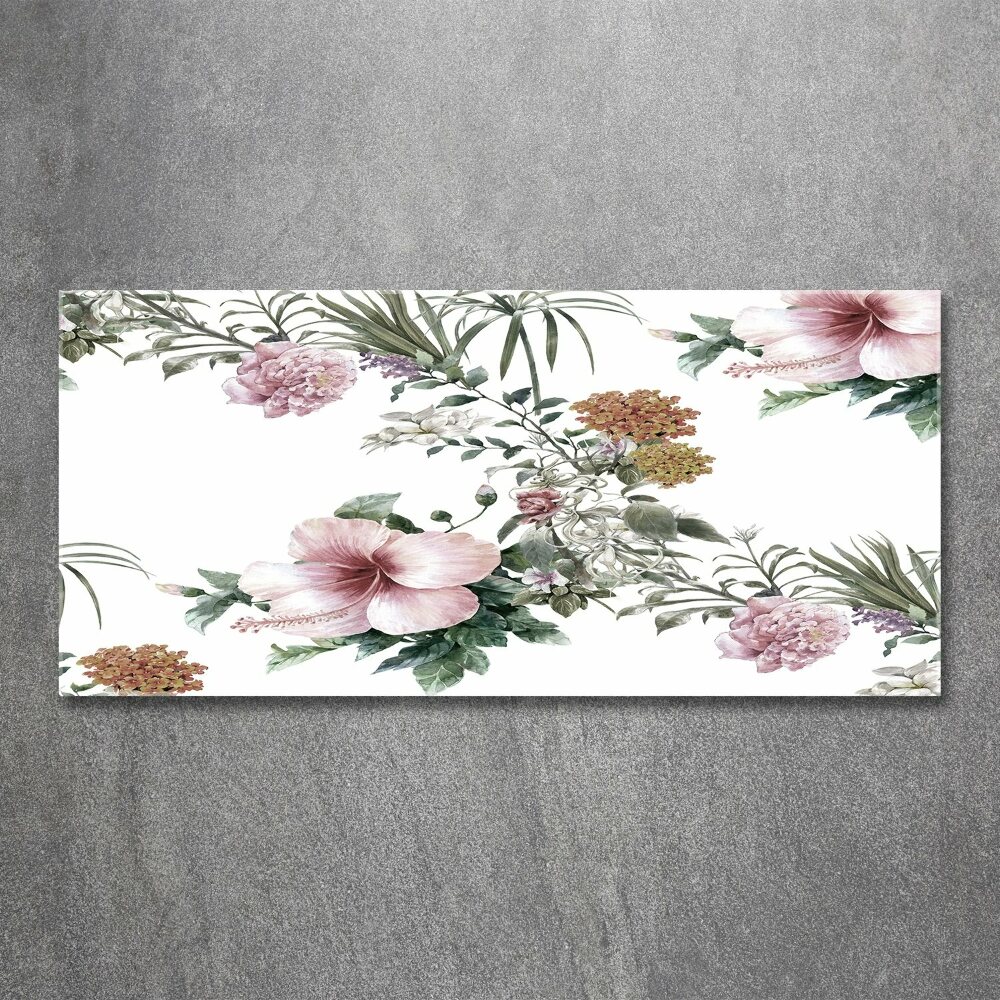 Wall art acrylic Floral pattern