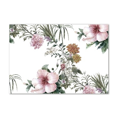 Wall art acrylic Floral pattern