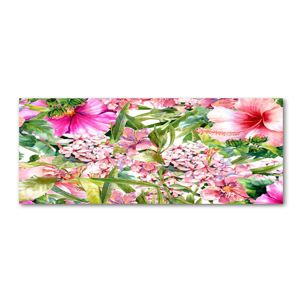 Wall art acrylic Floral pattern