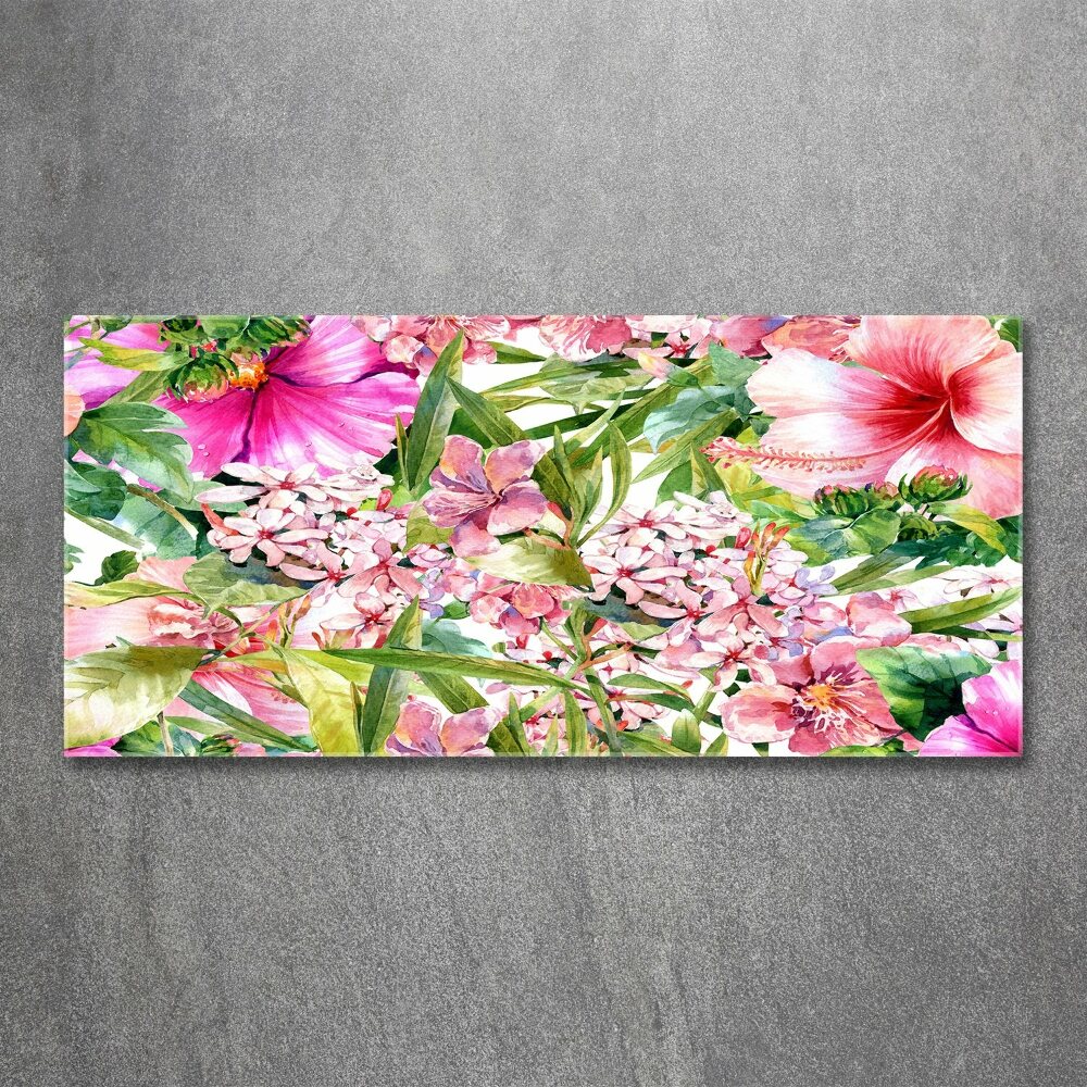 Wall art acrylic Floral pattern