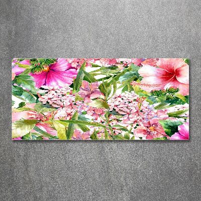 Wall art acrylic Floral pattern