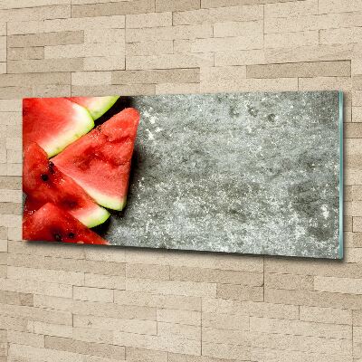 Acrylic print Chopped watermelon