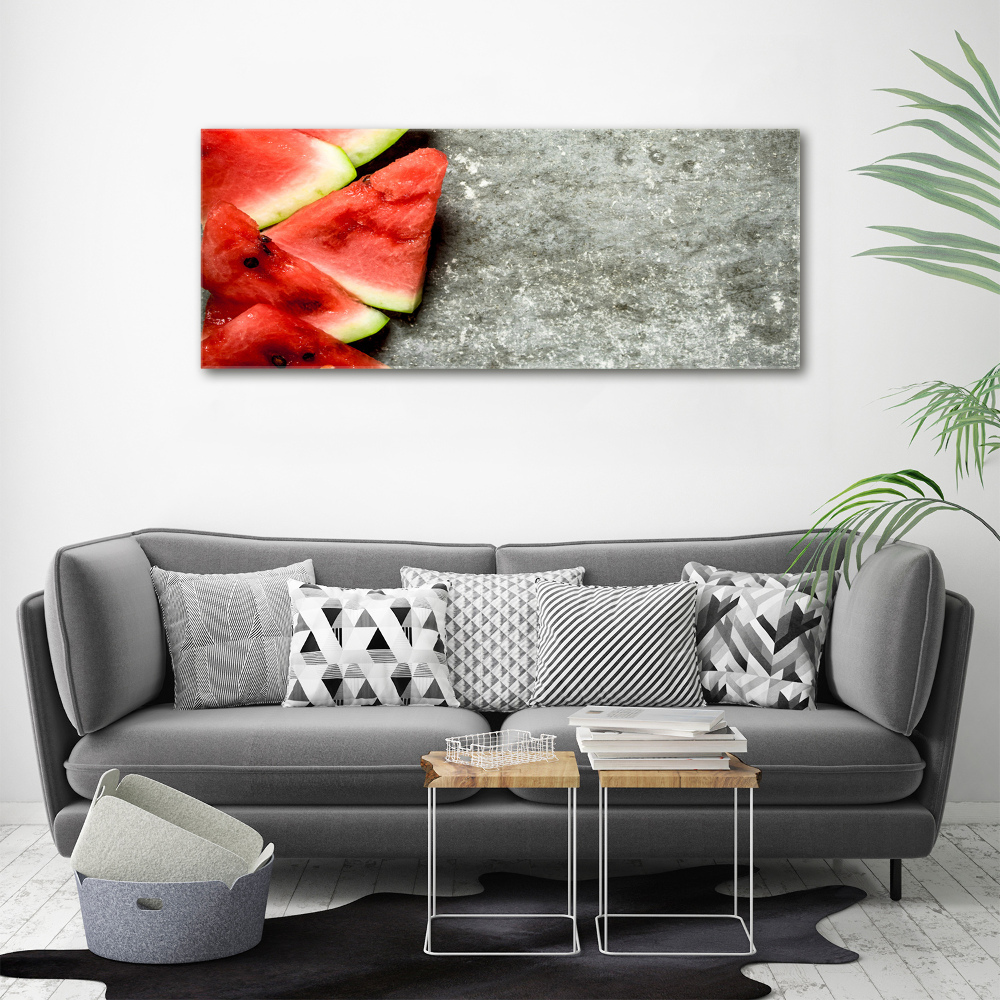 Acrylic print Chopped watermelon