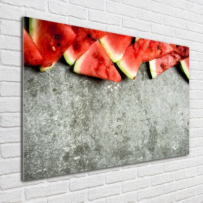 Acrylic print Chopped watermelon