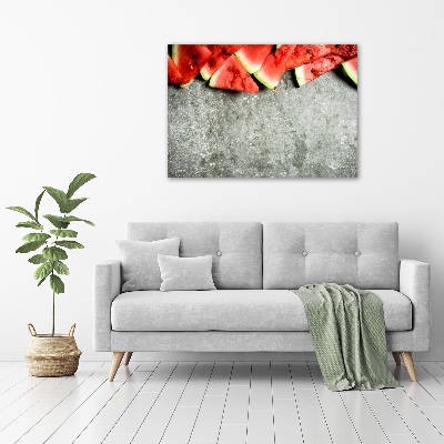 Acrylic print Chopped watermelon