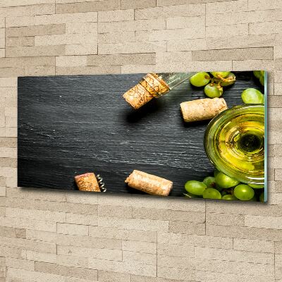 Acrylic print White wine and fruit