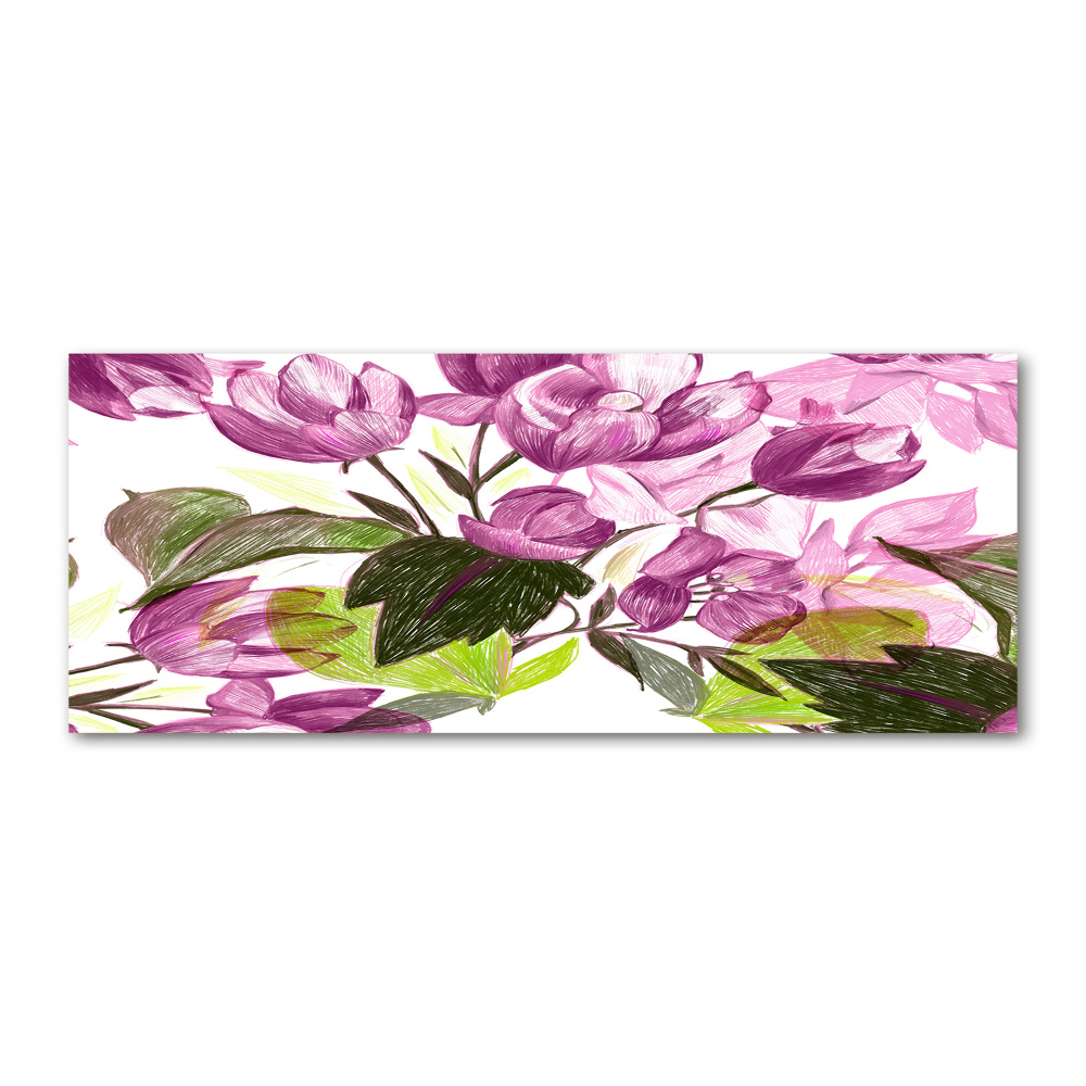 Wall art acrylic Floral pattern