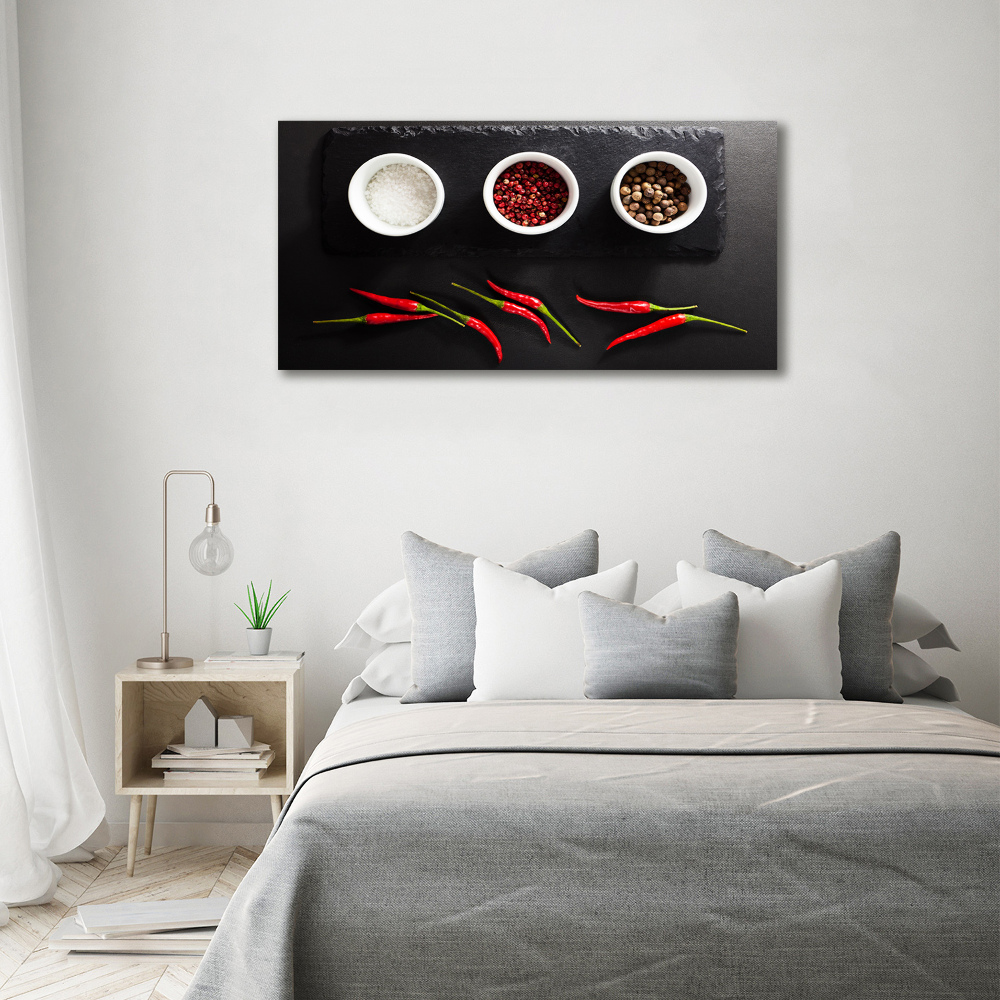 Print on acrylic Spices and chillies