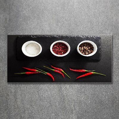 Print on acrylic Spices and chillies