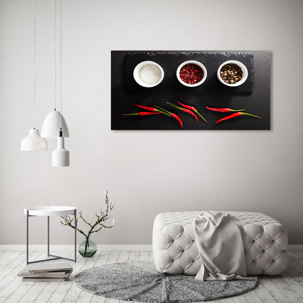 Print on acrylic Spices and chillies