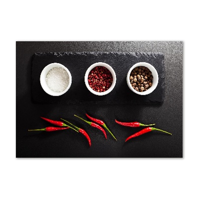 Print on acrylic Spices and chillies