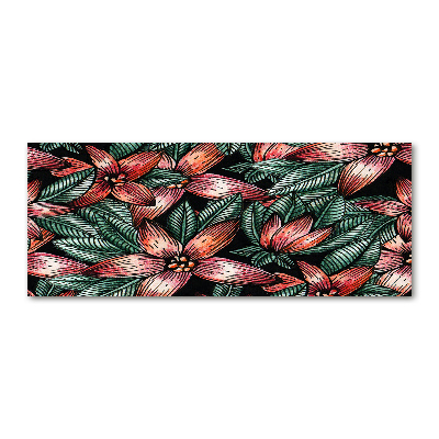 Wall art acrylic Floral pattern