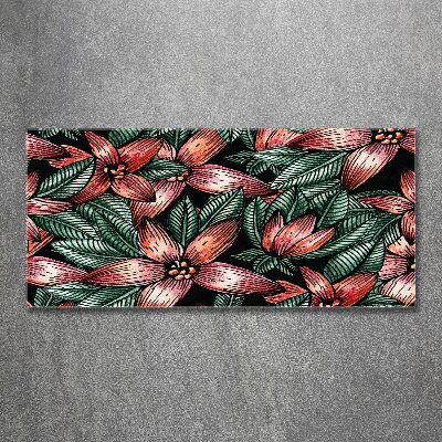 Wall art acrylic Floral pattern