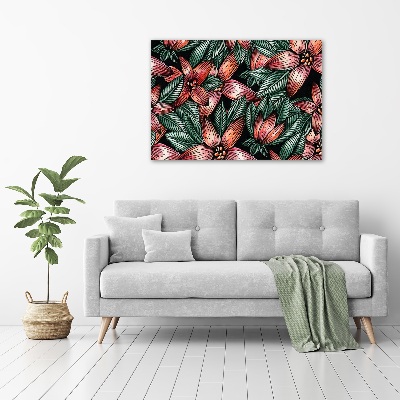 Wall art acrylic Floral pattern