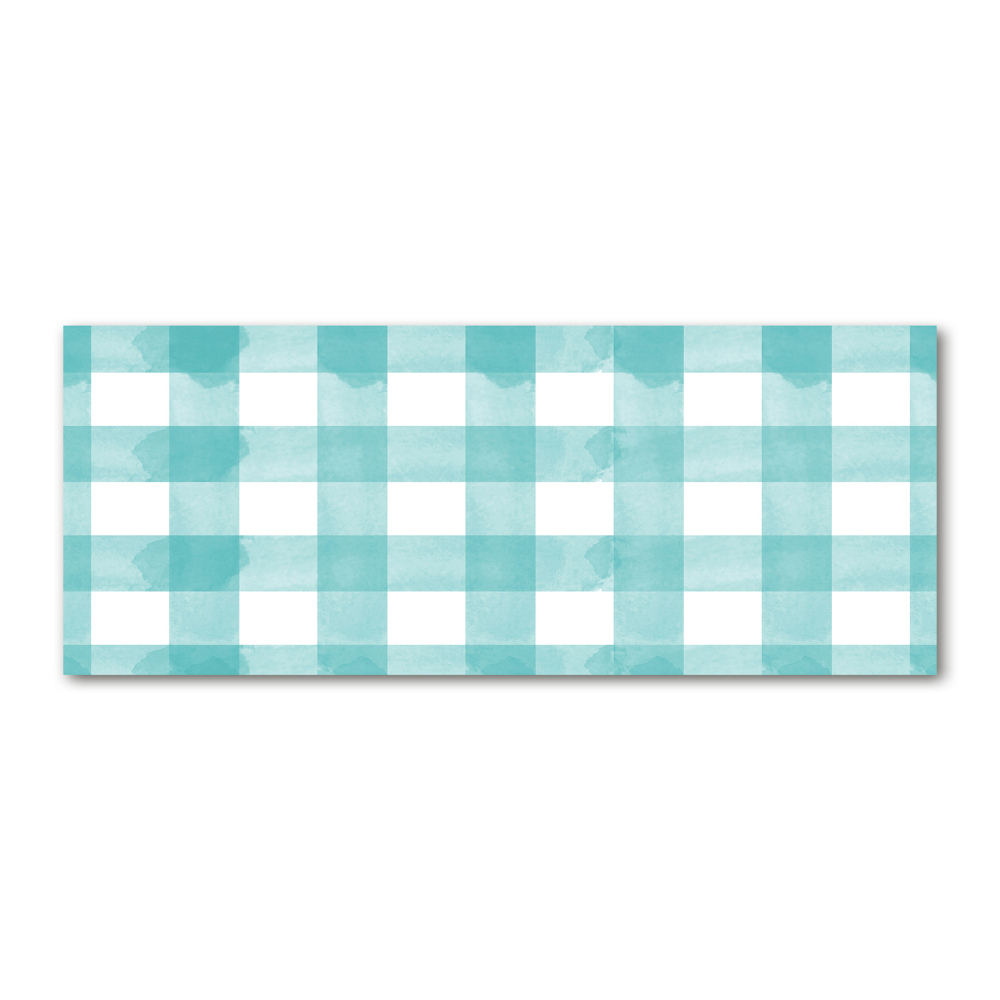 Acrylic wall art Blue grille