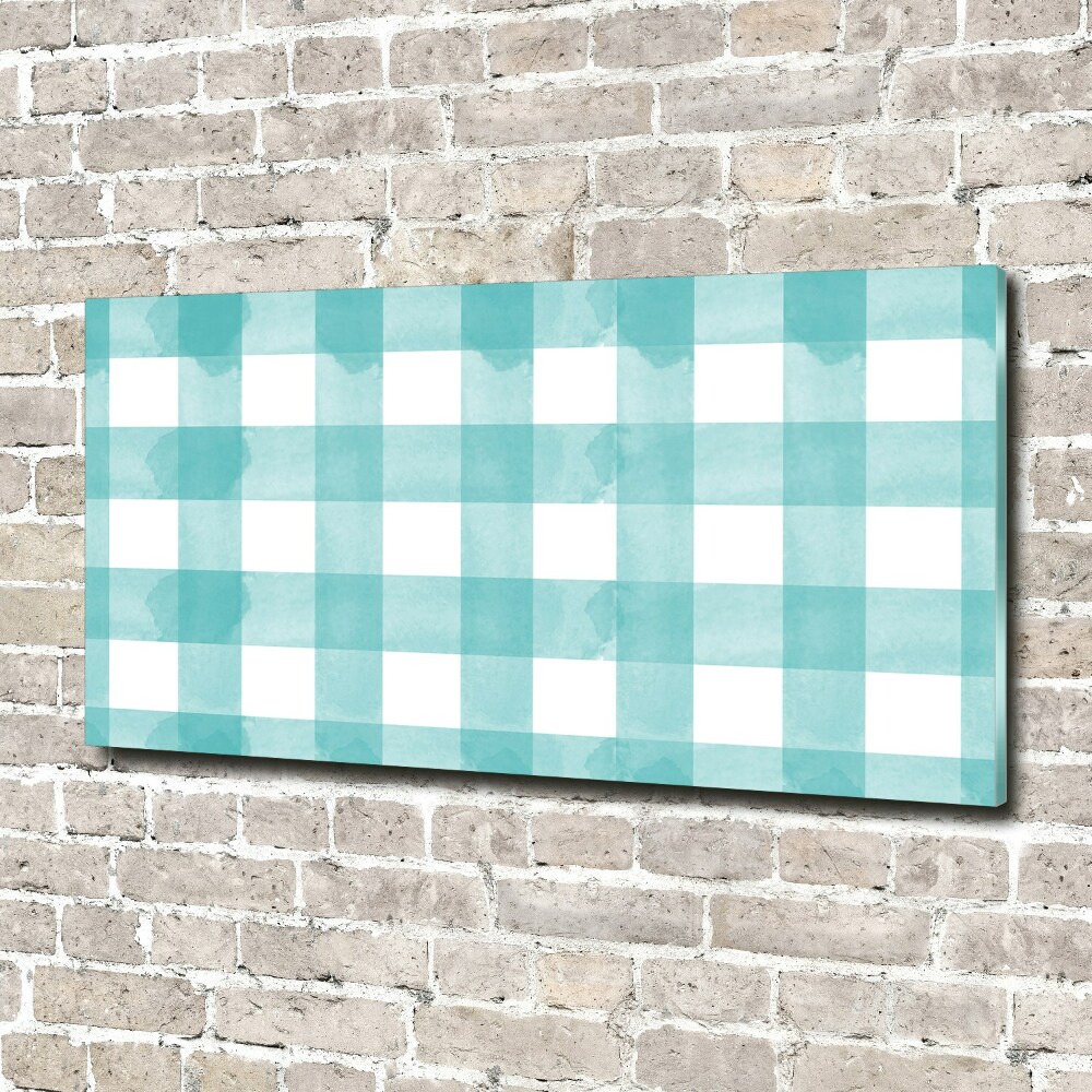 Acrylic wall art Blue grille