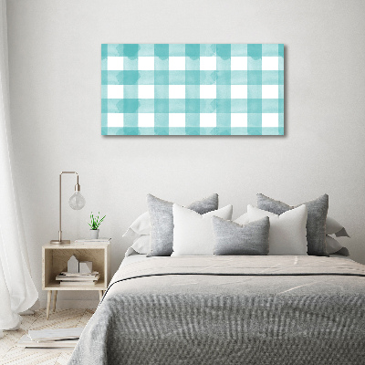 Acrylic wall art Blue grille